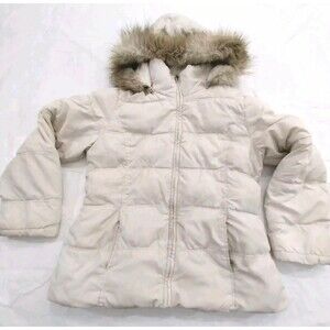 Apt 9 Puffer Jacket With Removable Hood Large White #B007